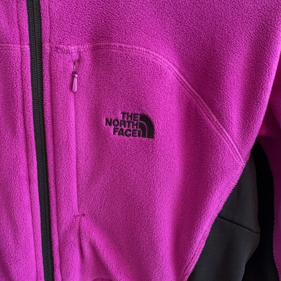 North Face Full Zip Purple Fleece - M - Picture 3 of 4